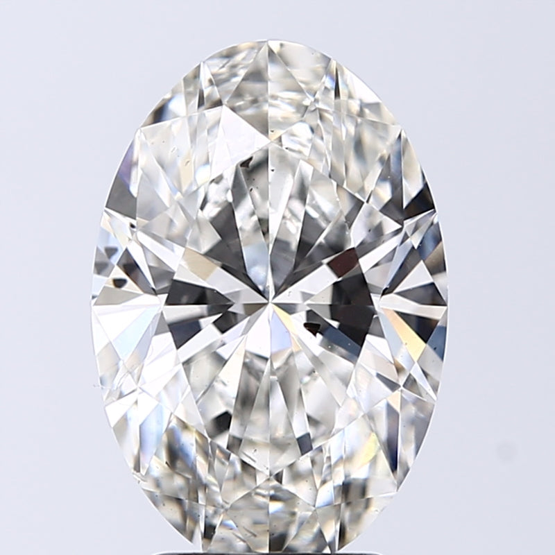 Lab-Grown 3.16 Carat Oval Shape Diamond color H Clarity SI1, precious stones, engagement diamonds