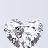 Lab-Grown 1.01 Carat Heart Shape Diamond color D Clarity VS2 With GIA Certificate, precious stones, engagement diamonds