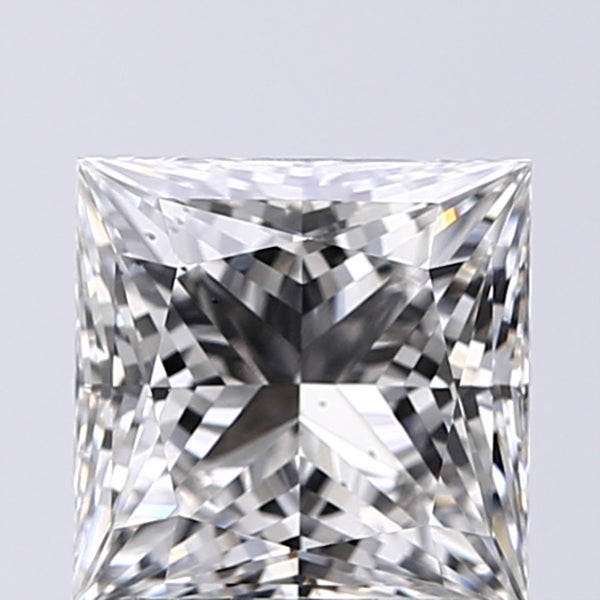Lab-Grown 1.35 Carat Princess Cut Diamond color G Clarity VS2, precious stones, engagement diamonds