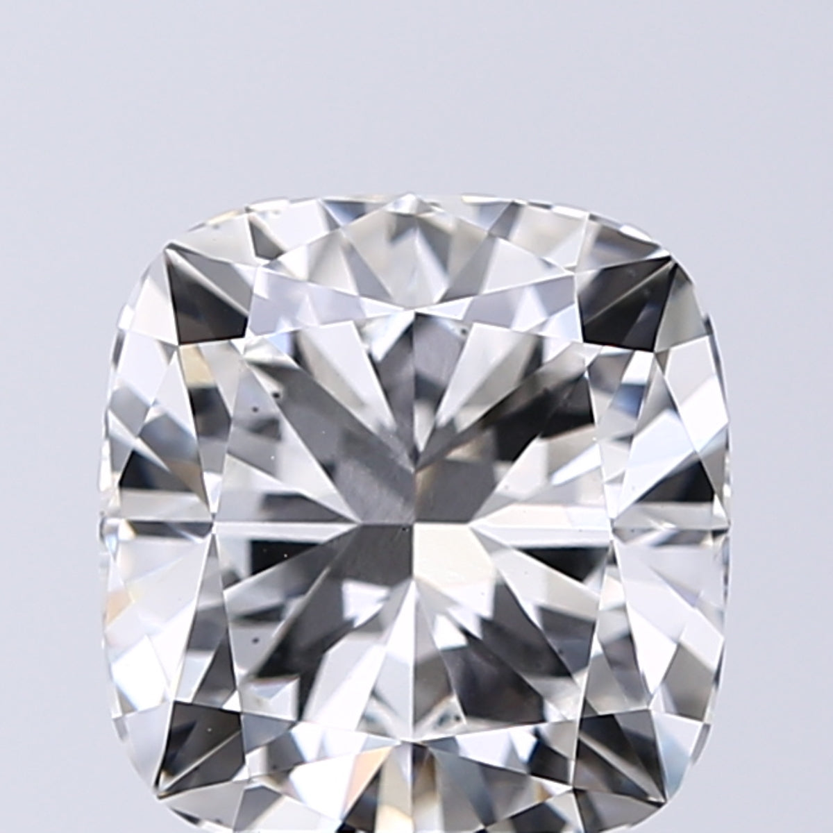 Lab-Grown 3.03 Carat Cushion Modified Brilliant Cut Diamond color F Clarity SI1, precious stones, engagement diamonds