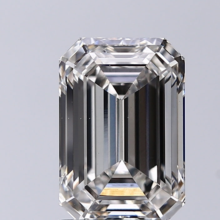 Lab-Grown 2.42 Carat Emerald Cut Diamond color H Clarity VS1, precious stones, engagement diamonds