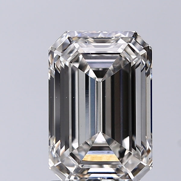 Lab-Grown 2.42 Carat Emerald Cut Diamond color H Clarity VS1, precious stones, engagement diamonds