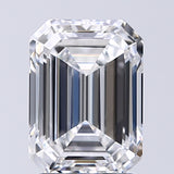 Lab-Grown 2.01 Carat Emerald Cut Diamond color D Clarity SI1 With GIA Certificate, precious stones, engagement diamonds