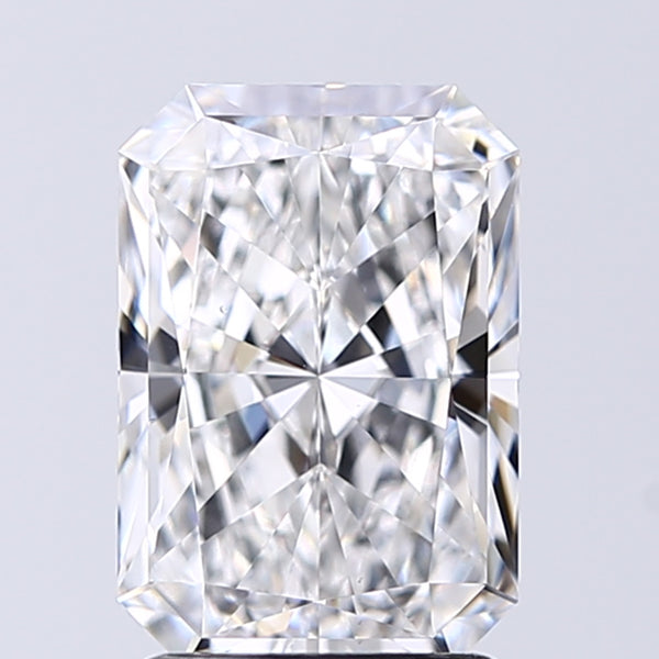 Lab-Grown 2.10 Carat Radiant Cut Diamond color E Clarity VS1 With GIA Certificate, precious stones, engagement diamonds