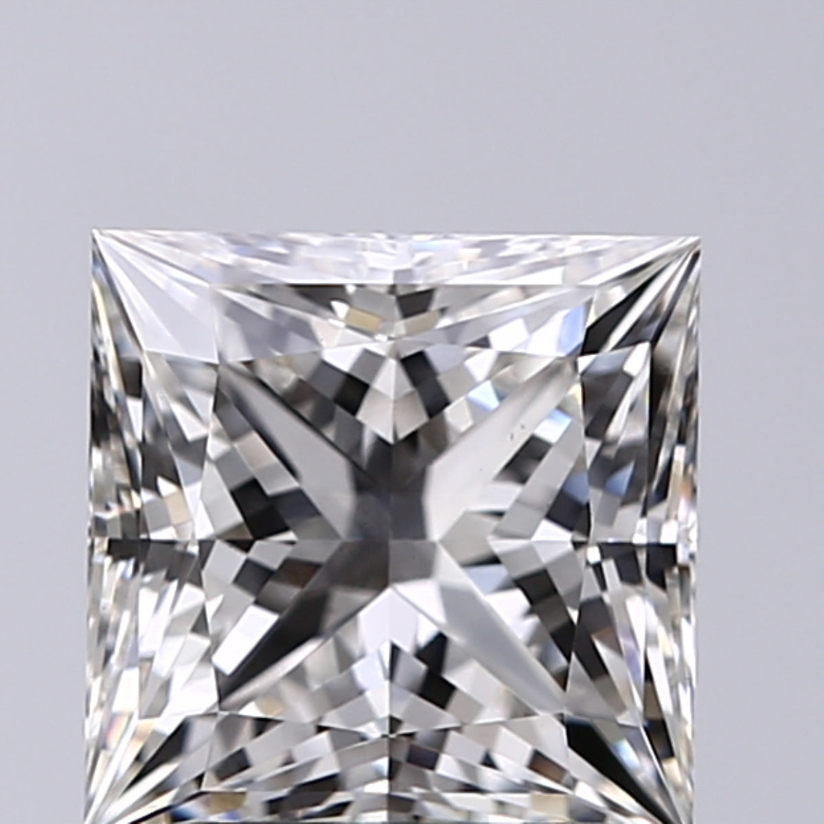Lab-Grown 1.71 Carat Princess Cut Diamond color G Clarity VS1, precious stones, engagement diamonds