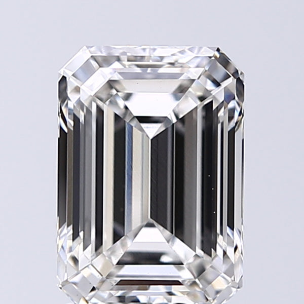 Lab-Grown 2.02 Carat Emerald Cut Diamond color G Clarity VS1, precious stones, engagement diamonds