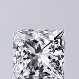 Lab-Grown 1.09 Carat Princess Cut Diamond color D Clarity VVS2, precious stones, engagement diamonds