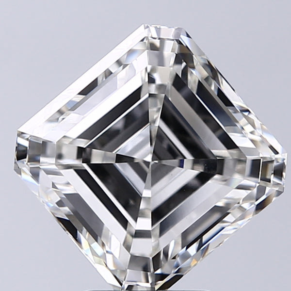 Lab-Grown 4.70 Carat Asscher Cut Diamond color H Clarity VS1, precious stones, engagement diamonds