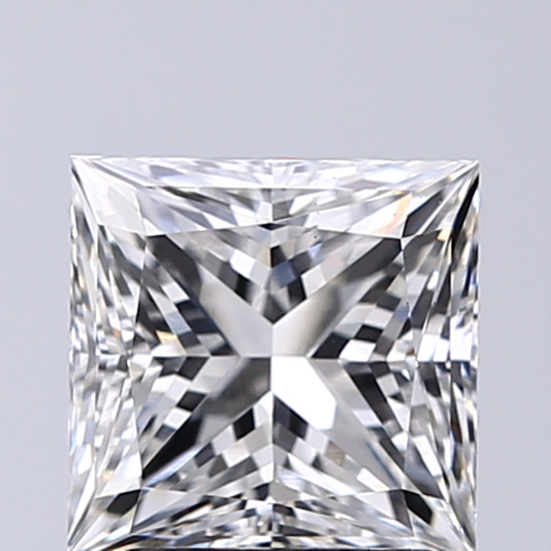 Lab-Grown 2.01 Carat Princess Cut Diamond color G Clarity VS1, precious stones, engagement diamonds