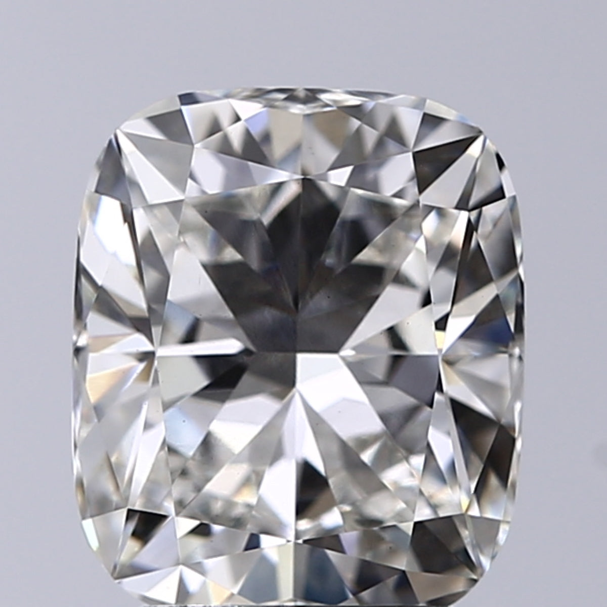 Lab-Grown 2.55 Carat Cushion Modified Brilliant Cut Diamond color H Clarity VS1, precious stones, engagement diamonds