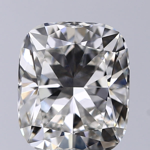 Lab-Grown 2.55 Carat Cushion Modified Brilliant Cut Diamond color H Clarity VS1, precious stones, engagement diamonds