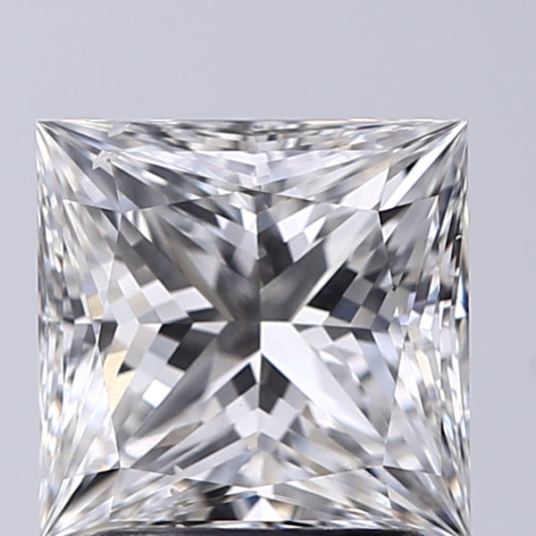 Lab-Grown 2.01 Carat Princess Cut Diamond color G Clarity VS2, precious stones, engagement diamonds