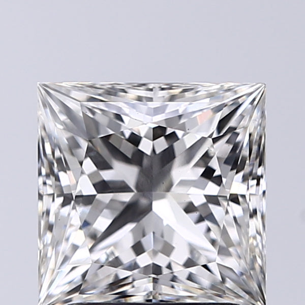 Lab-Grown 2.03 Carat Princess Cut Diamond color G Clarity VS1, precious stones, engagement diamonds
