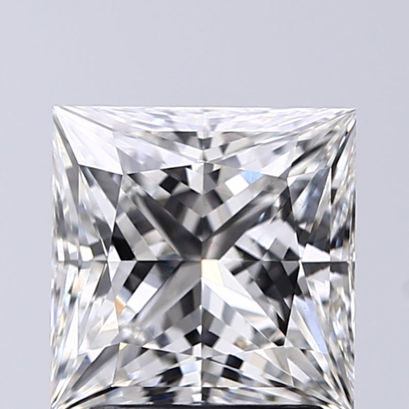 Lab-Grown 2.01 Carat Princess Cut Diamond color G Clarity VS1, precious stones, engagement diamonds