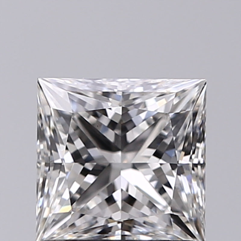 Lab-Grown 1.09 Carat Princess Cut Diamond color F Clarity VS1, precious stones, engagement diamonds