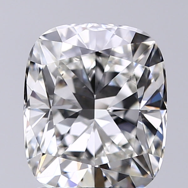 Lab-Grown 1.92 Carat Cushion Modified Brilliant Cut Diamond color G Clarity VS1, precious stones, engagement diamonds