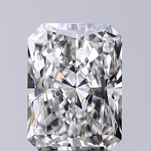 Lab-Grown 2.01 Carat Radiant Cut Diamond color F Clarity VS1, precious stones, engagement diamonds