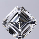 Lab-Grown 3.21 Carat Asscher Cut Diamond color F Clarity VS2, precious stones, engagement diamonds