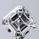 Lab-Grown 3.51 Carat Asscher Cut Diamond color F Clarity VS1, precious stones, engagement diamonds