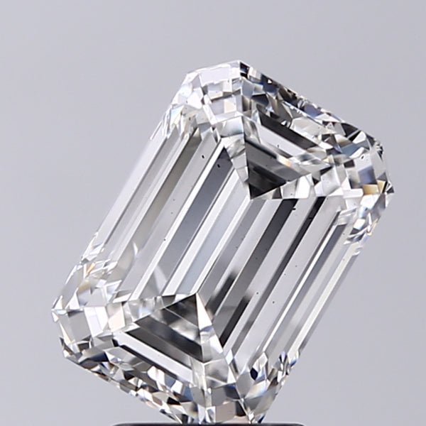 Lab-Grown 3.03 Carat Emerald Cut Diamond color E Clarity SI1 With GIA Certificate, precious stones, engagement diamonds