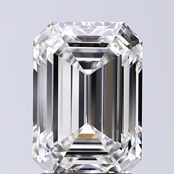Lab-Grown 2.06 Carat Emerald Cut Diamond color G Clarity VS1, precious stones, engagement diamonds
