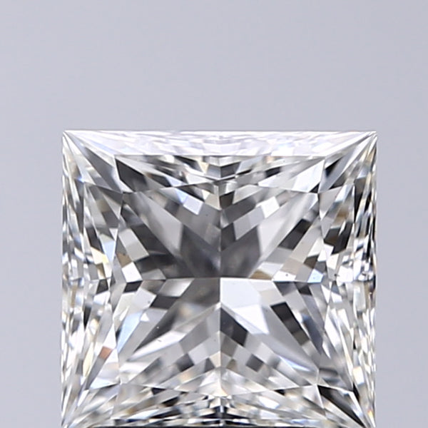 Lab-Grown 2.01 Carat Princess Cut Diamond color G Clarity VS2, precious stones, engagement diamonds