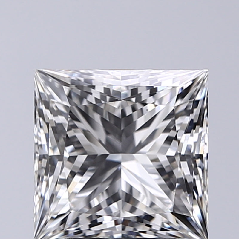 Lab-Grown 2.11 Carat Princess Cut Diamond color G Clarity VS1, precious stones, engagement diamonds