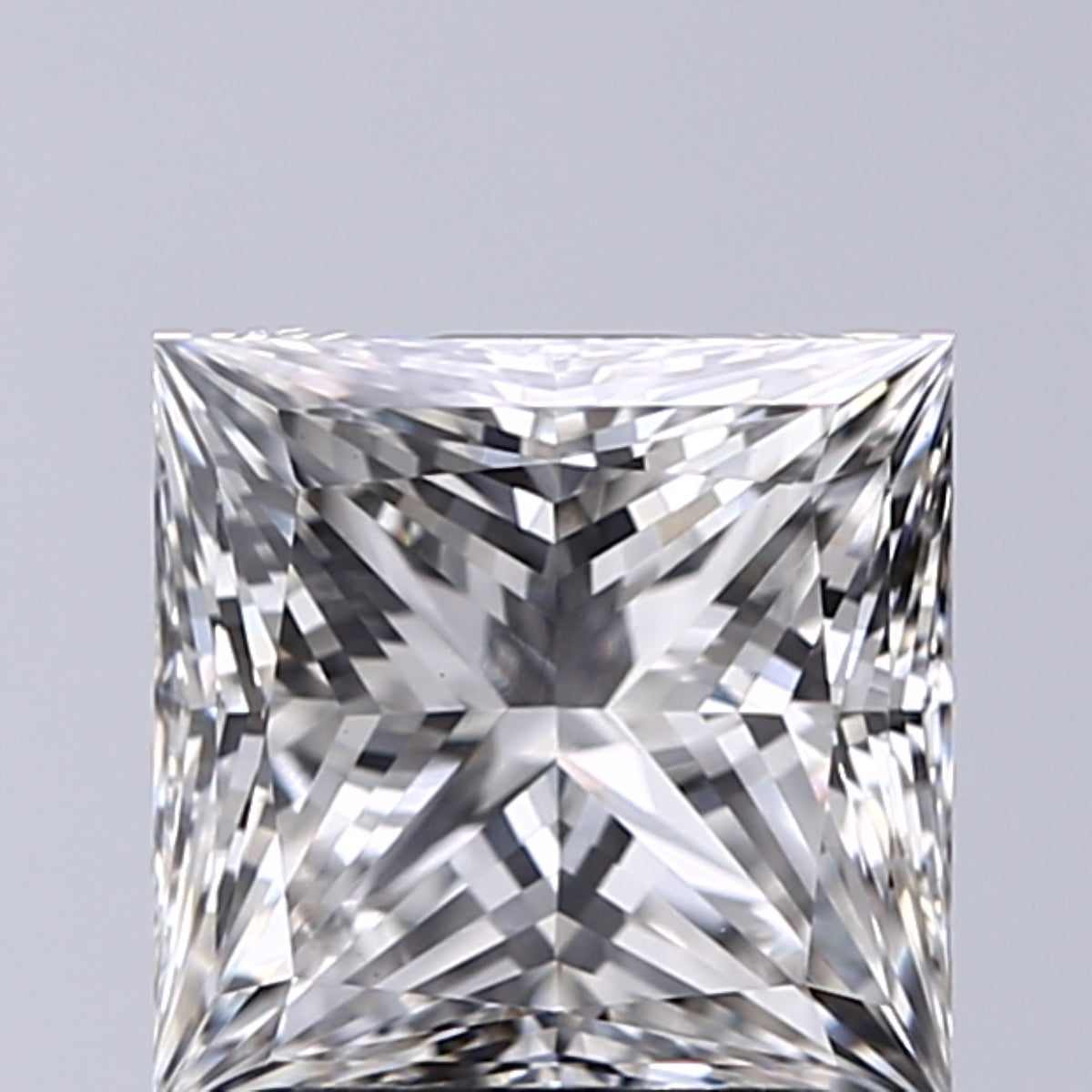 Lab-Grown 2.01 Carat Princess Cut Diamond color G Clarity VS2, precious stones, engagement diamonds