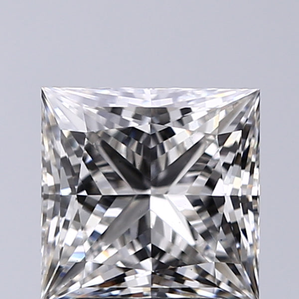 Lab-Grown 2.03 Carat Princess Cut Diamond color G Clarity VS2, precious stones, engagement diamonds