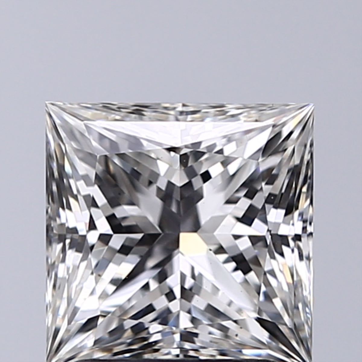 Lab-Grown 2.01 Carat Princess Cut Diamond color G Clarity VS2, precious stones, engagement diamonds