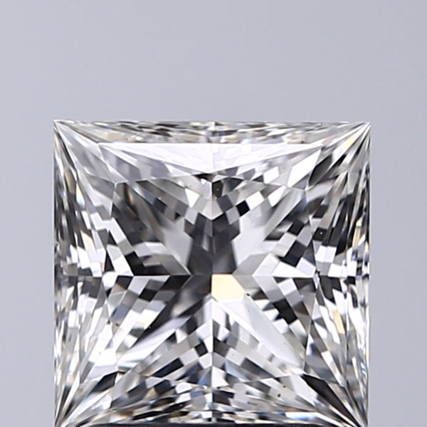 Lab-Grown 2.01 Carat Princess Cut Diamond color G Clarity VS2, precious stones, engagement diamonds