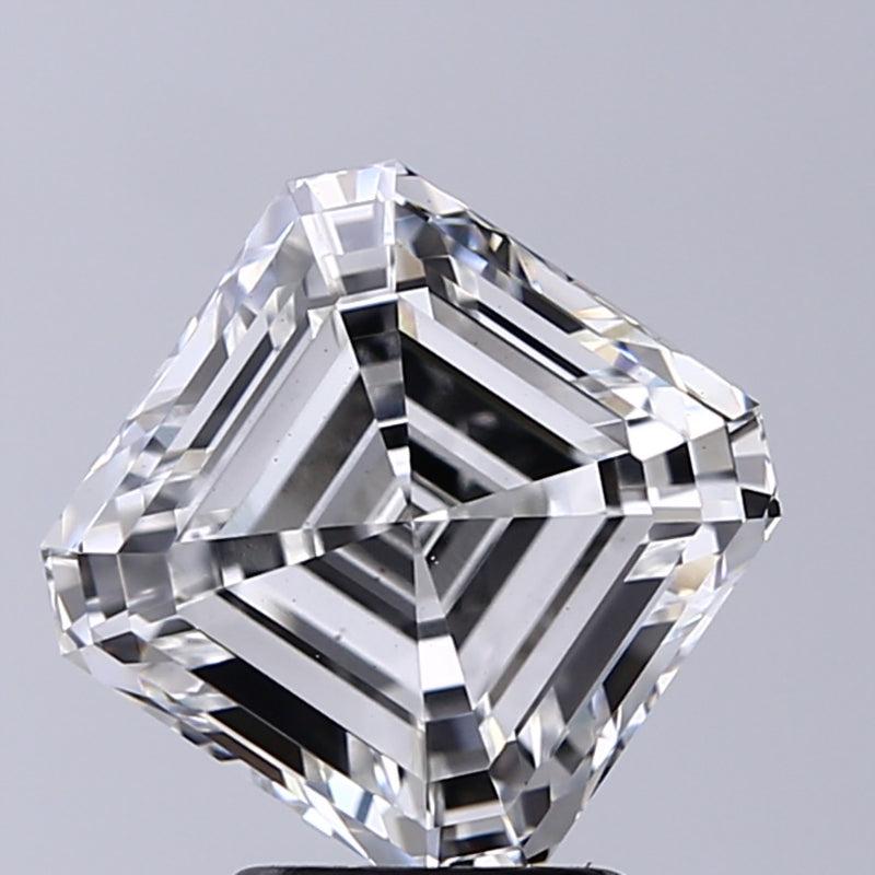 Lab-Grown 3.71 Carat Asscher Cut Diamond color F Clarity VS1, precious stones, engagement diamonds