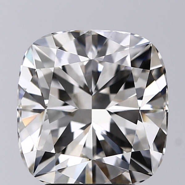 Lab-Grown 3.78 Carat Cushion Modified Brilliant Cut Diamond color H Clarity VS1, precious stones, engagement diamonds