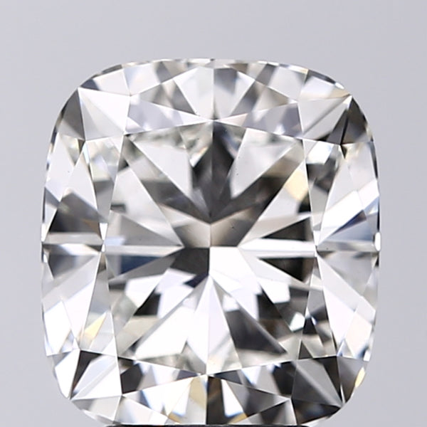 Lab-Grown 3.55 Carat Cushion Modified Brilliant Cut Diamond color G Clarity VS1, precious stones, engagement diamonds