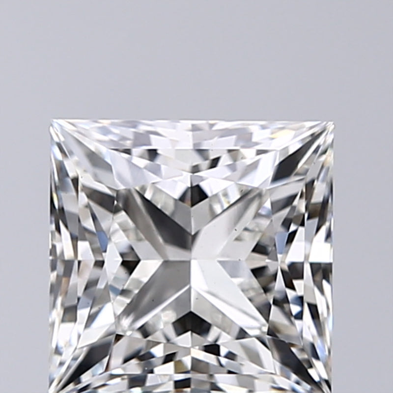 Lab-Grown 2.01 Carat Princess Cut Diamond color G Clarity VS1, precious stones, engagement diamonds