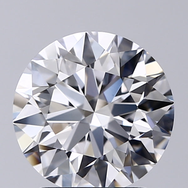 Lab-Grown 2.05 Carat Round Brilliant Diamond color D Clarity VVS2 With GIA Certificate, precious stones, engagement diamonds