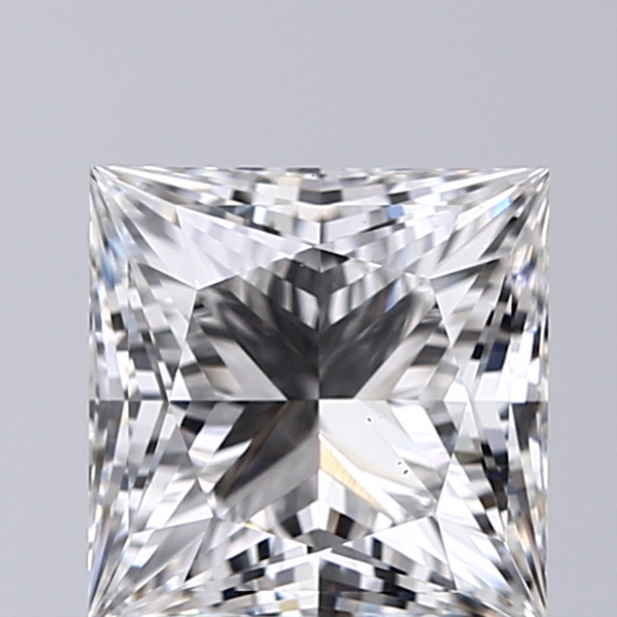 Lab-Grown 2.01 Carat Princess Cut Diamond color F Clarity VS2, precious stones, engagement diamonds