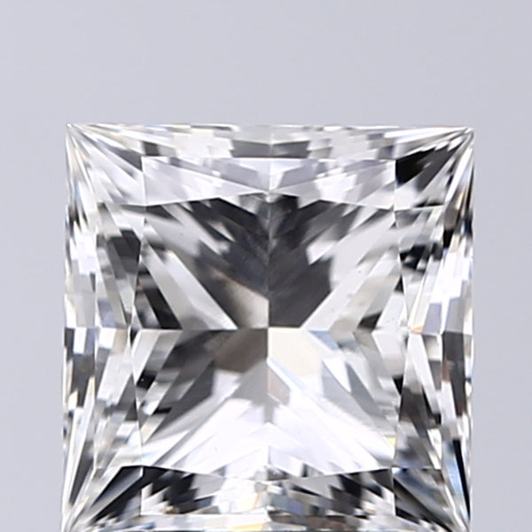 Lab-Grown 2.01 Carat Princess Cut Diamond color G Clarity VS1, precious stones, engagement diamonds