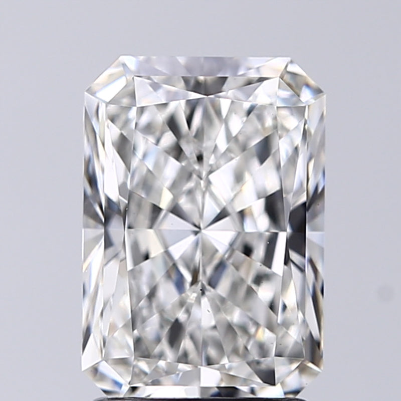 Lab-Grown 2.02 Carat Radiant Cut Diamond color F Clarity VS1, precious stones, engagement diamonds