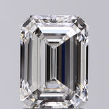 Lab-Grown 1.65 Carat Emerald Cut Diamond color F Clarity VS2, precious stones, engagement diamonds