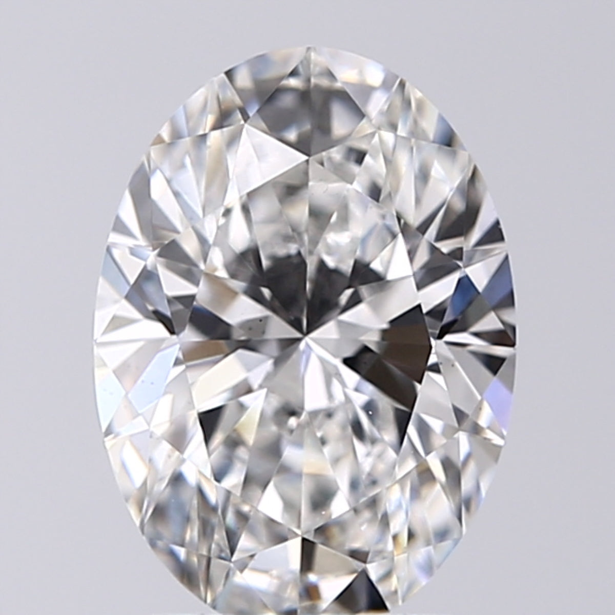 Lab-Grown 2.01 Carat Oval Shape Diamond color F Clarity VS1, precious stones, engagement diamonds