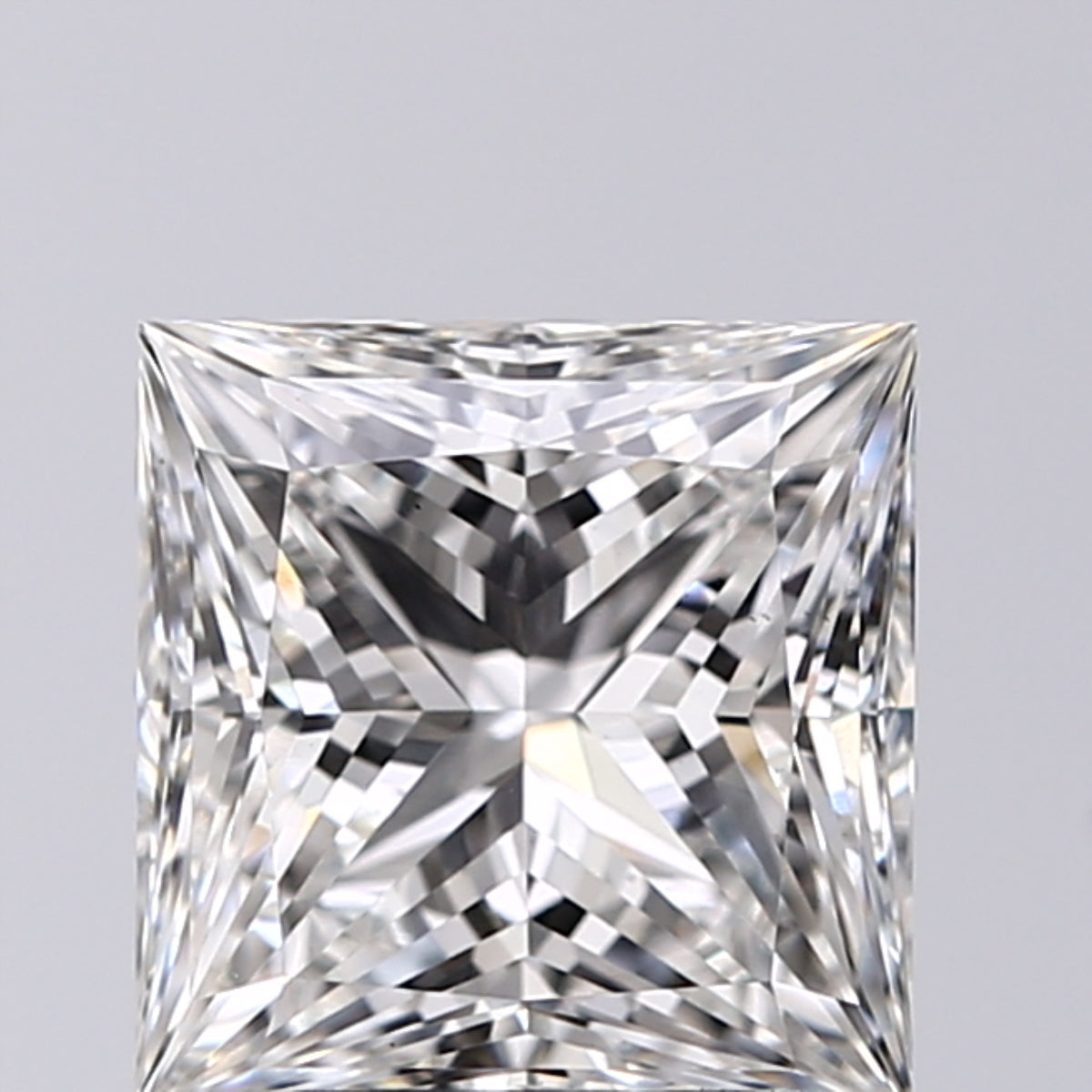 Lab-Grown 2.03 Carat Princess Cut Diamond color G Clarity VS1, precious stones, engagement diamonds