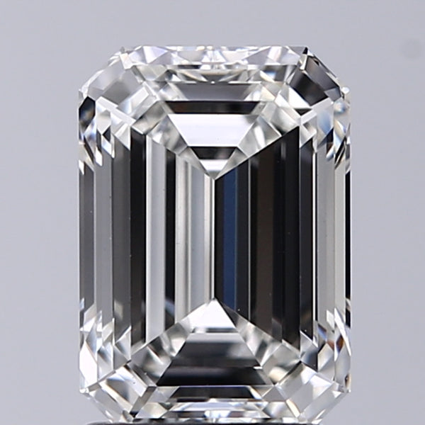 Lab-Grown 2.12 Carat Emerald Cut Diamond color F Clarity VS1, precious stones, engagement diamonds