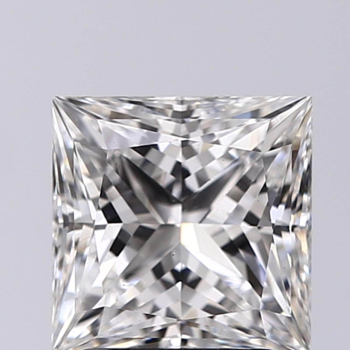 Lab-Grown 2.03 Carat Princess Cut Diamond color G Clarity VS1, precious stones, engagement diamonds