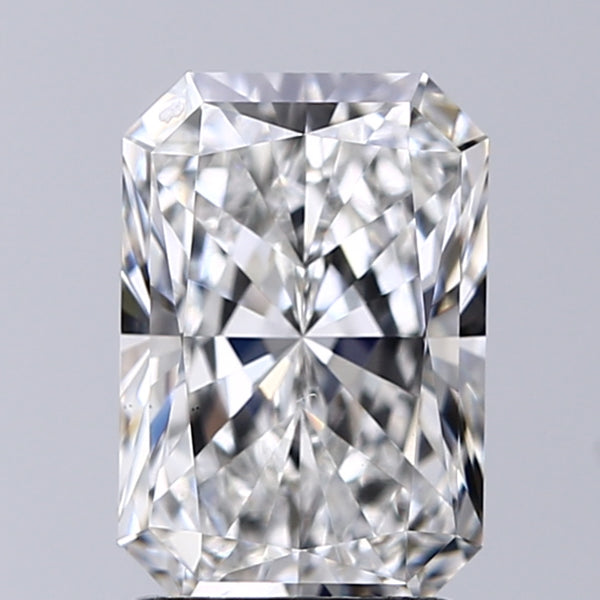 Lab-Grown 2.01 Carat Radiant Cut Diamond color F Clarity VS1, precious stones, engagement diamonds