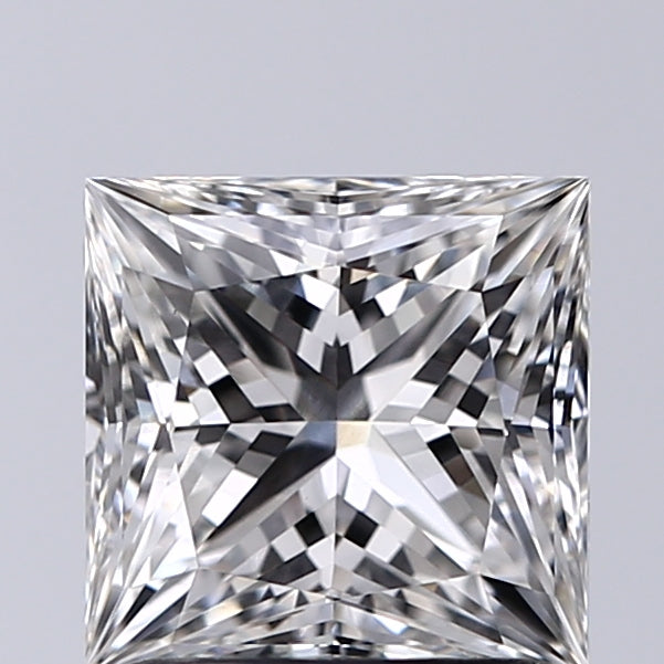 Lab-Grown 1.58 Carat Princess Cut Diamond color G Clarity VS1, precious stones, engagement diamonds