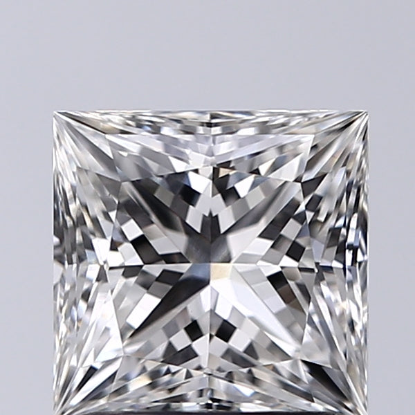 Lab-Grown 1.58 Carat Princess Cut Diamond color G Clarity VS1, precious stones, engagement diamonds