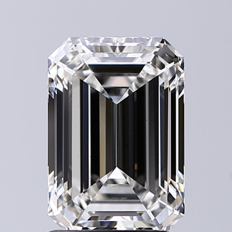 Lab-Grown 2.02 Carat Emerald Cut Diamond color G Clarity VVS2, precious stones, engagement diamonds