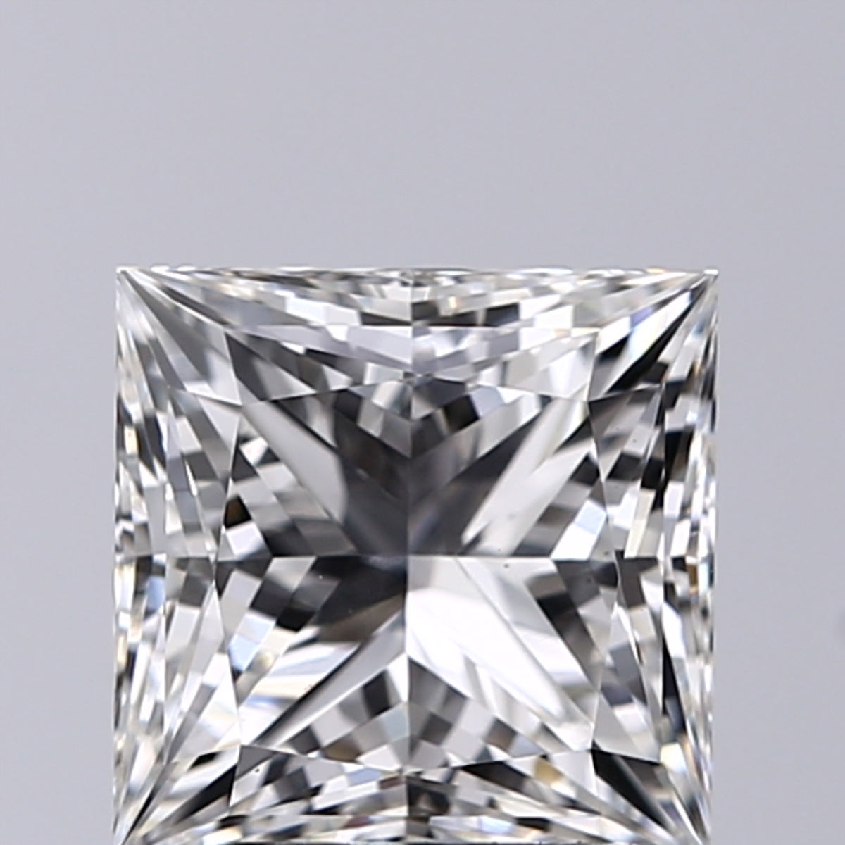 Lab-Grown 2.02 Carat Princess Cut Diamond color F Clarity VS1, precious stones, engagement diamonds