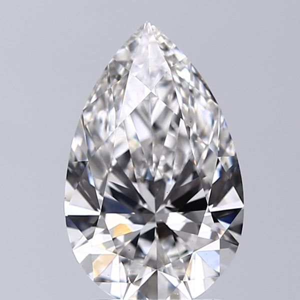 Lab-Grown 2.01 Carat Pear Shape Diamond color G Clarity VS2, precious stones, engagement diamonds